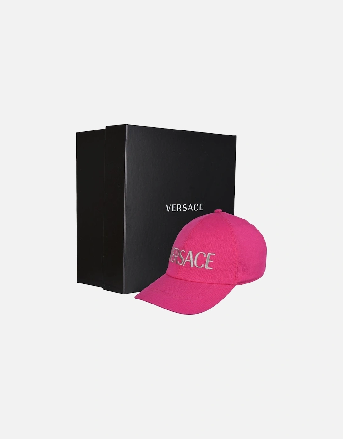 Large Logo Baseball Cap, Pink/silver