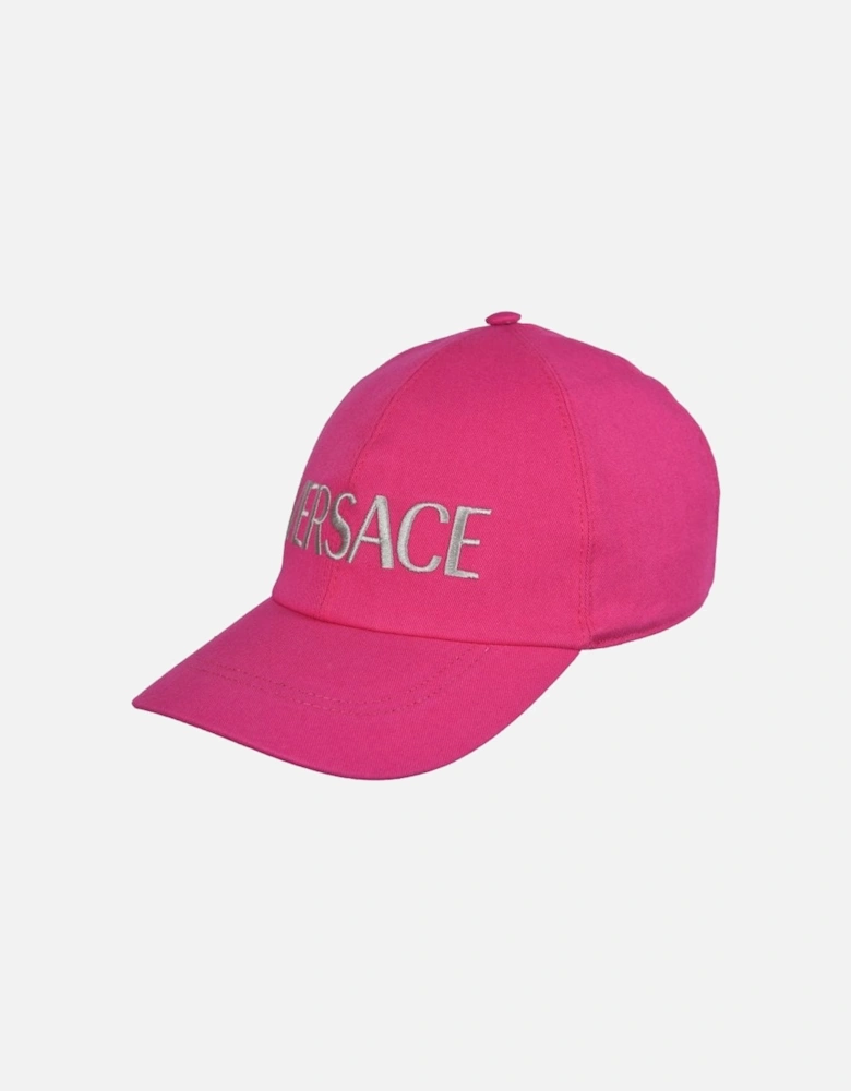 Large Logo Baseball Cap, Pink/silver