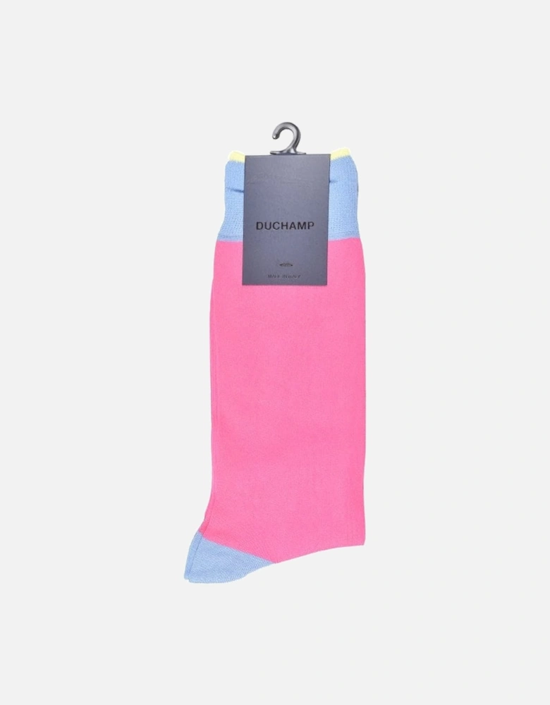 Heel & Toe Bamboo Socks, Raspberry Rose