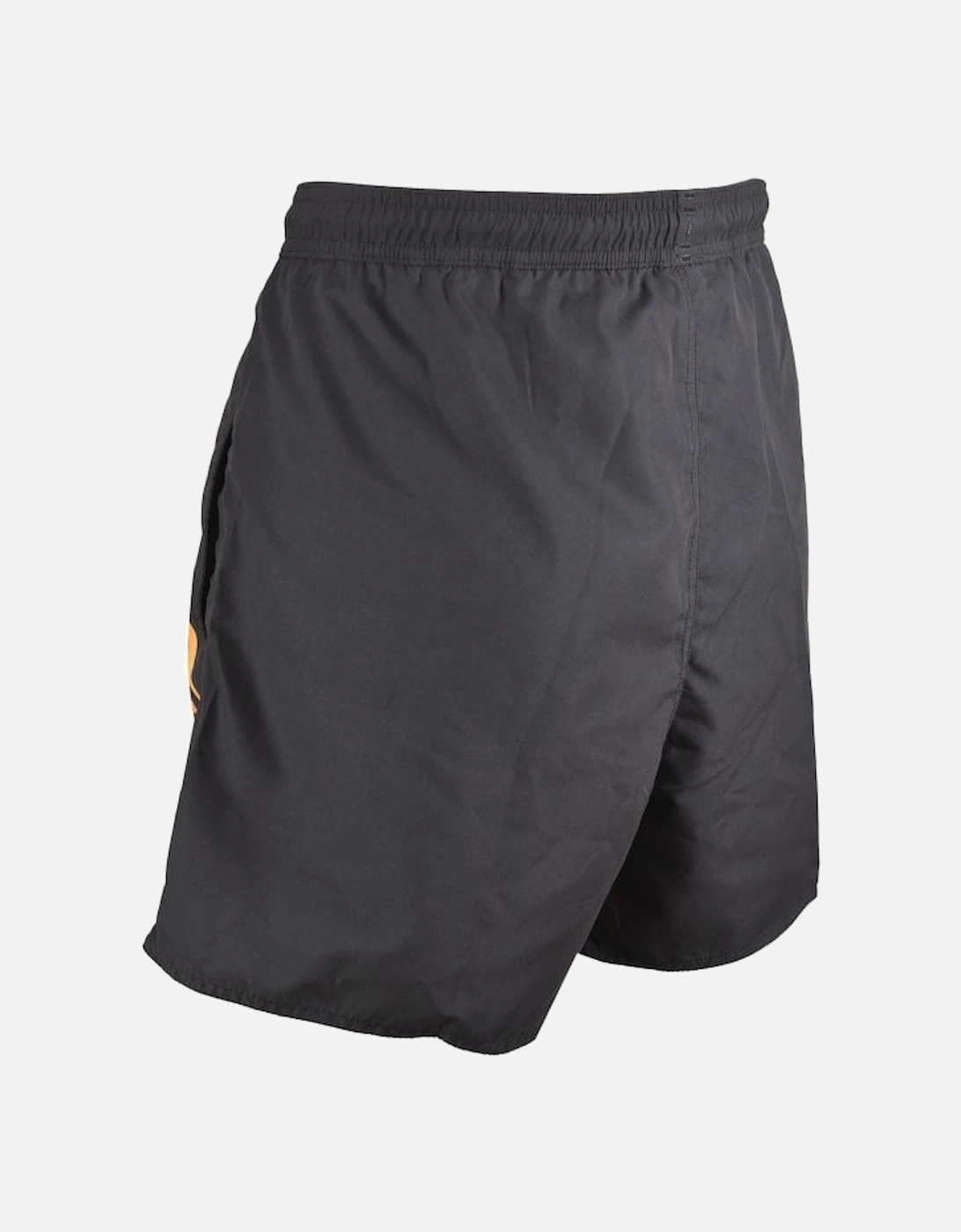 Multicoloured Logo Swim Shorts, Black