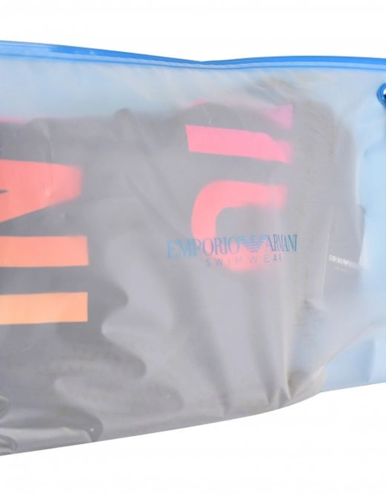 Multicoloured Logo Swim Shorts, Black