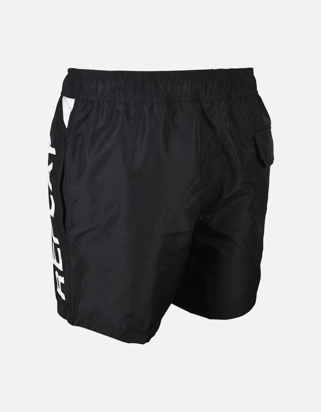 Side Logo Swim Shorts, Black