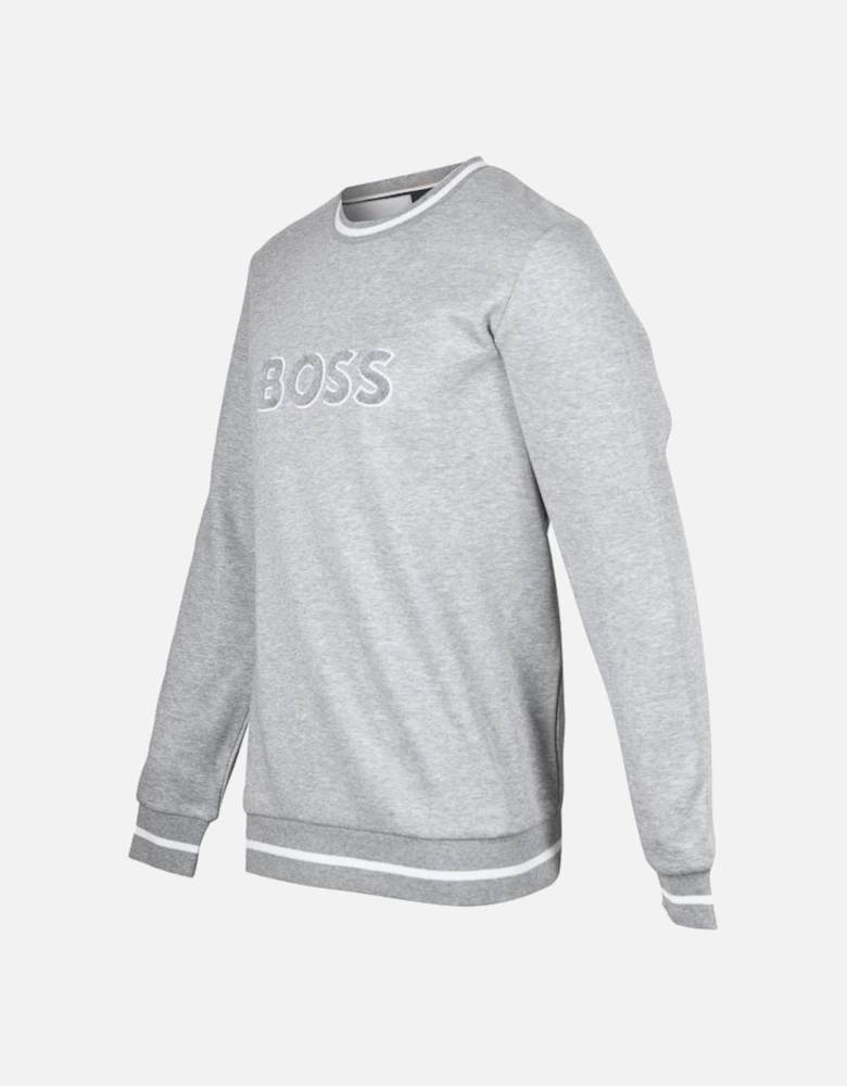 Contemporary Loungewear Luxe Sweatshirt, Grey Melange