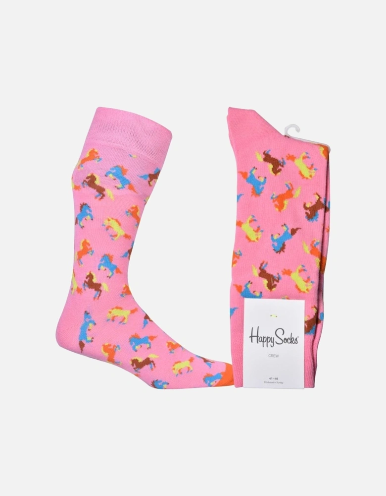 Horse Socks, Pink
