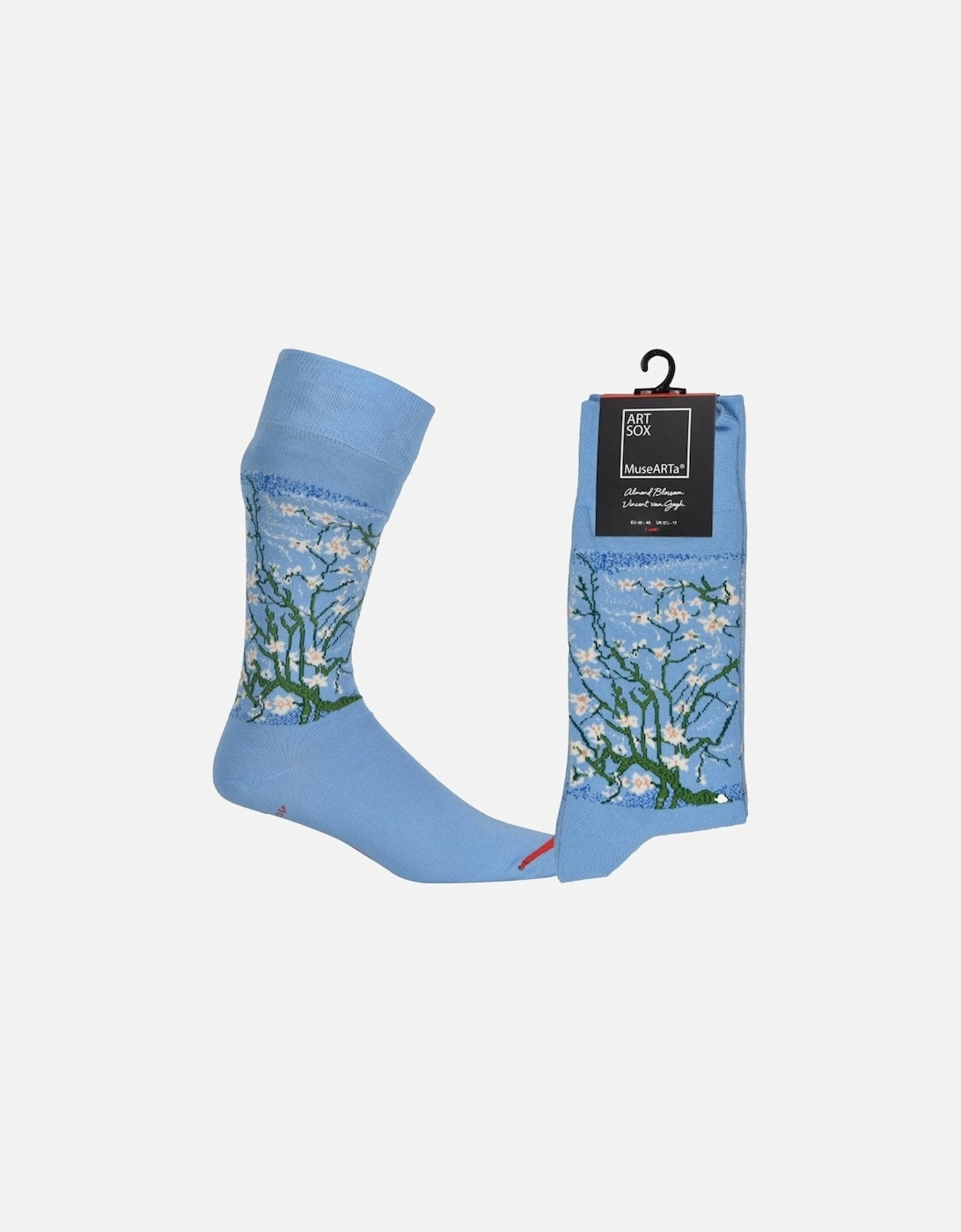 Vincent Van Gogh Almond Blossom Socks, Light Blue, 4 of 3