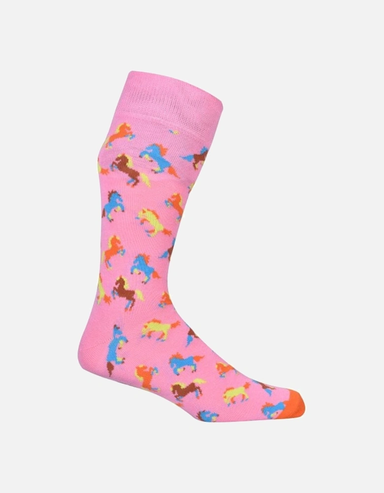 Horse Socks, Pink