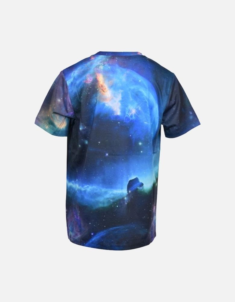Boys Crew-Neck Galactic Boom T-Shirt, Blue/multi
