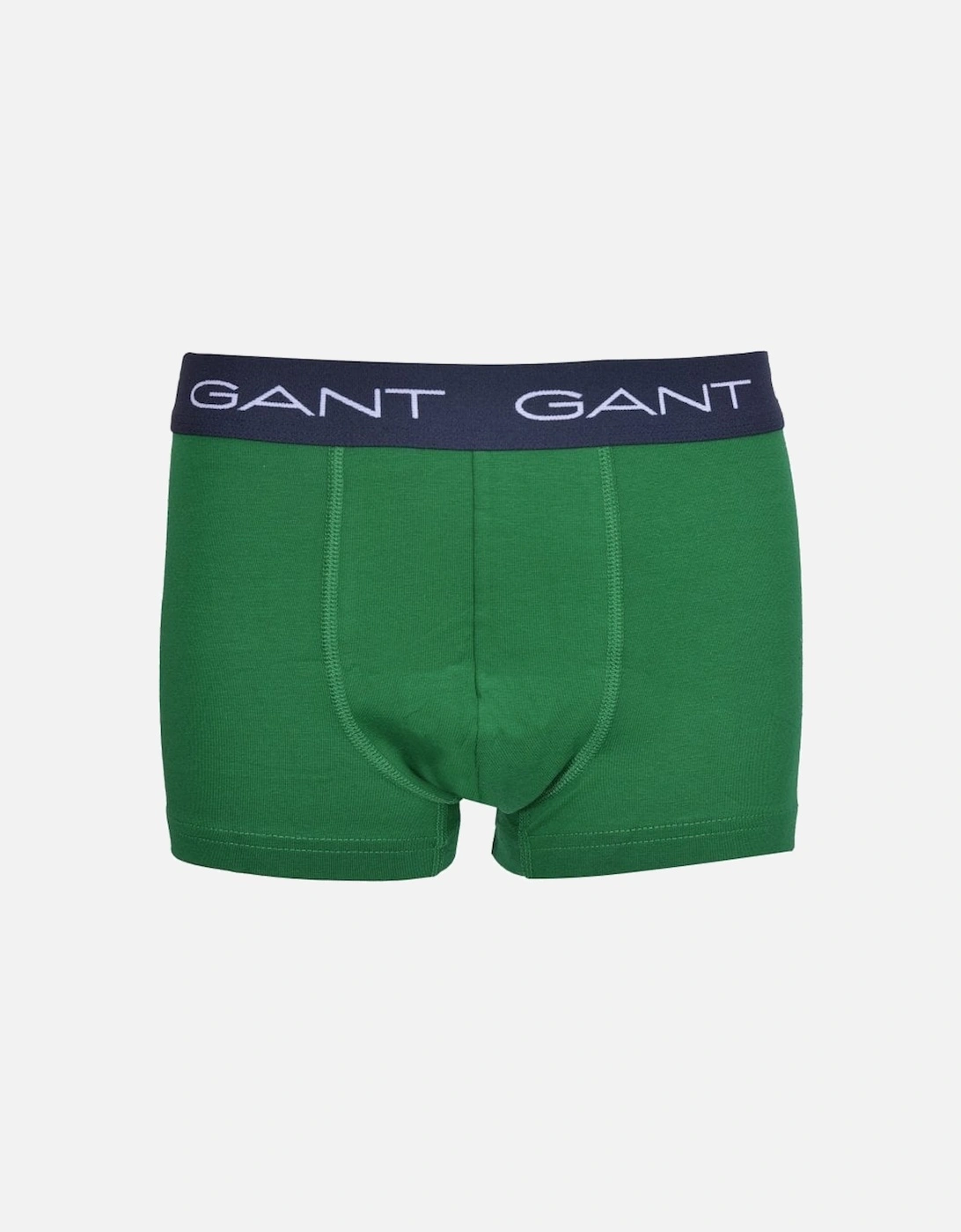 3-Pack Rugby Stripe Boys Boxer Trunks, Green/Navy