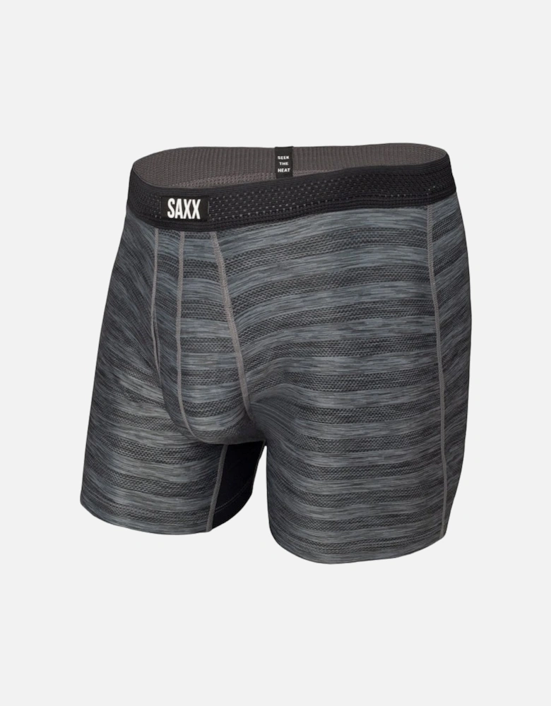 Hot Shot Fly Boxer Brief, Black Heather