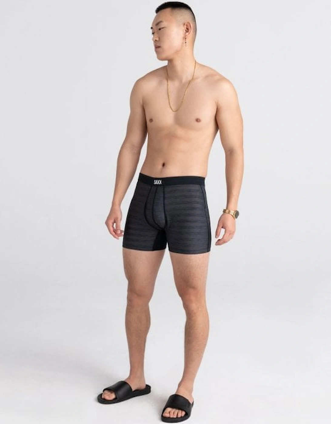 Hot Shot Fly Boxer Brief, Black Heather