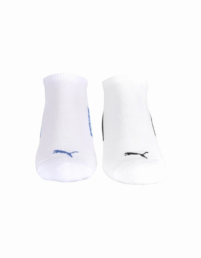 2-Pack Logo Sports Trainer Socks, White