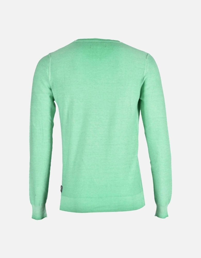 Lightweight Crew-Neck Sweater, Real Green