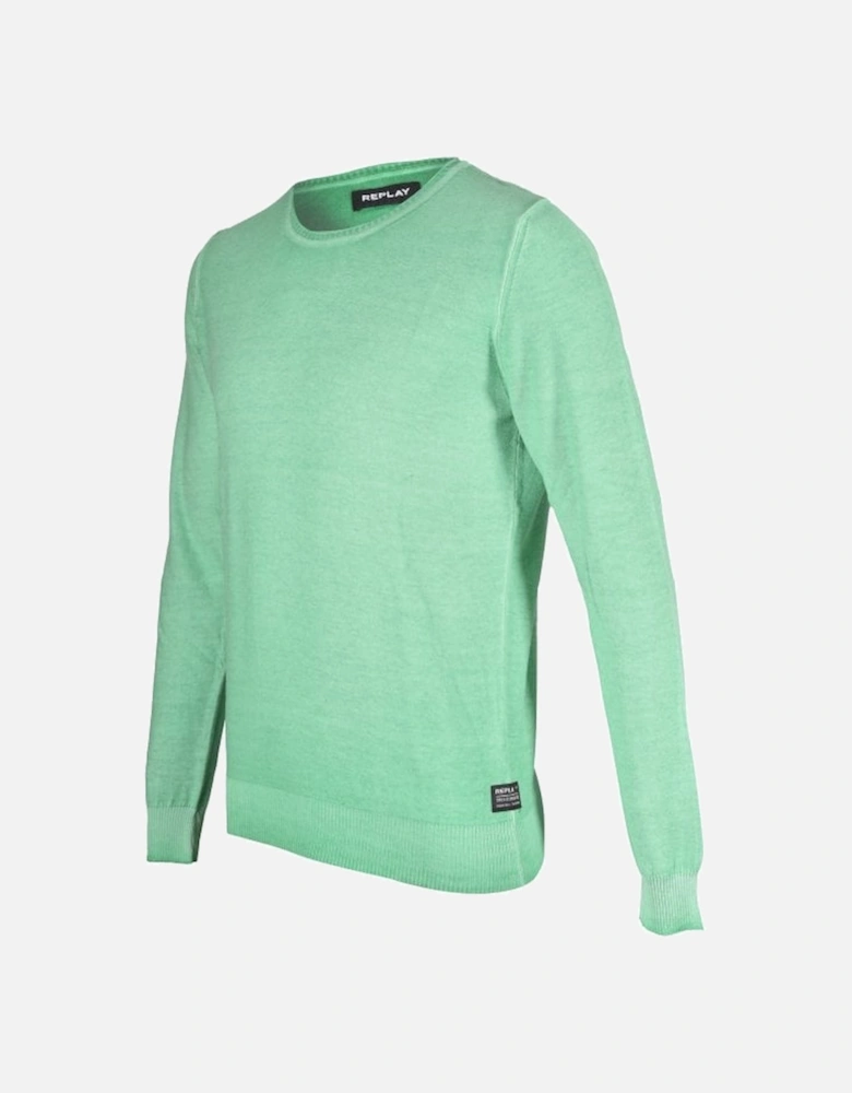 Lightweight Crew-Neck Sweater, Real Green