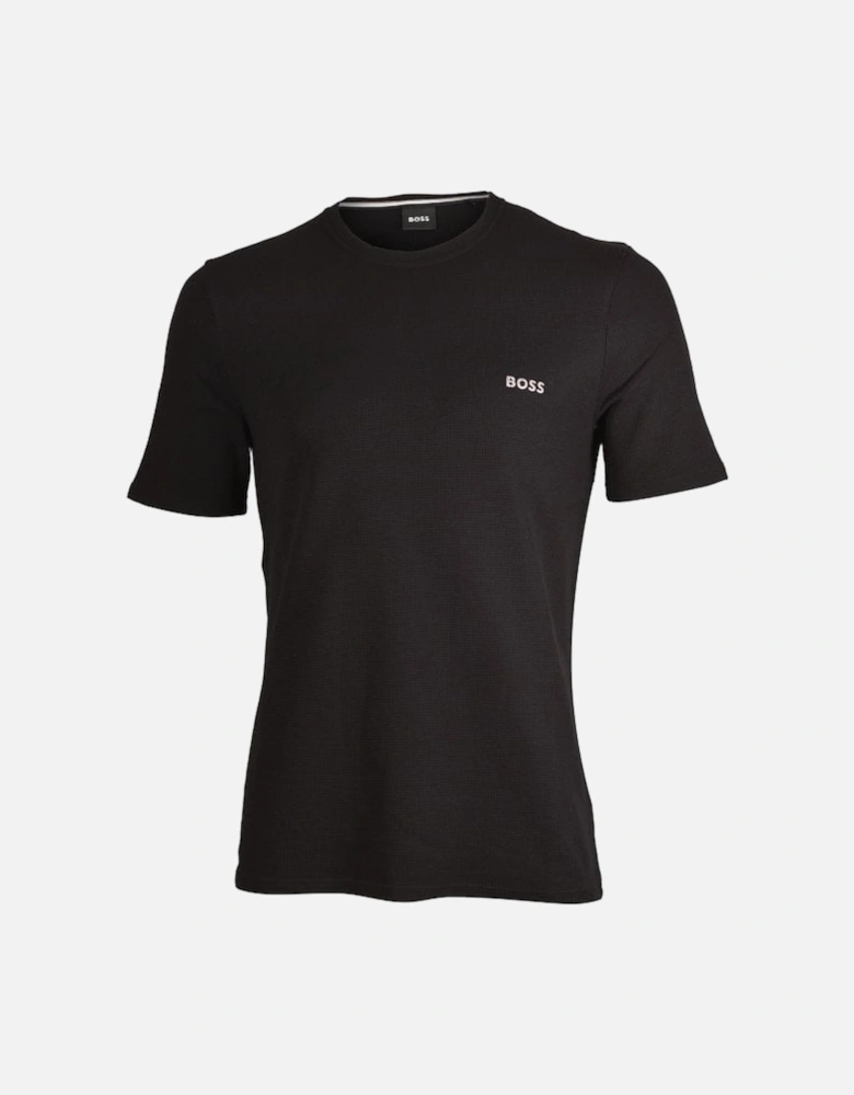 Waffle Jersey T-Shirt, Black