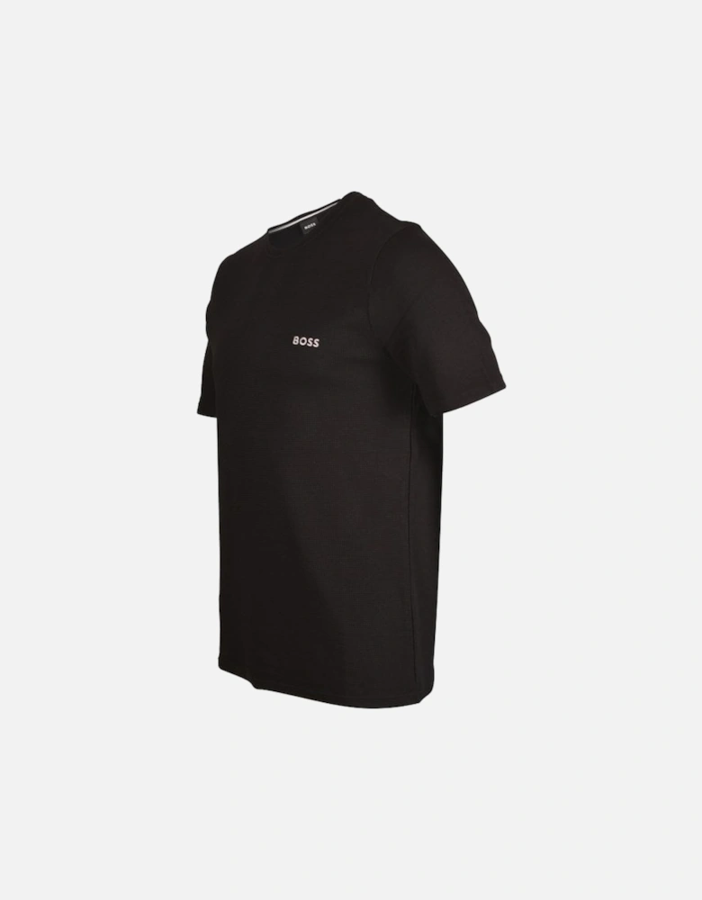 Waffle Jersey T-Shirt, Black