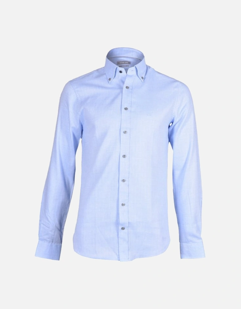 Cotton Cashmere Shirt, Light Blue