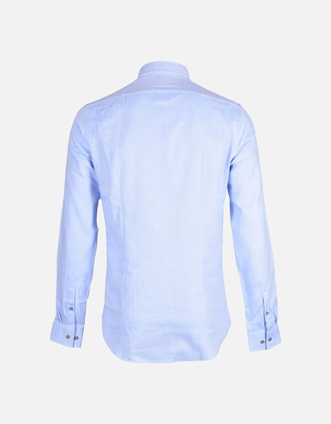 Cotton Cashmere Slim-Fit Shirt, Light Blue
