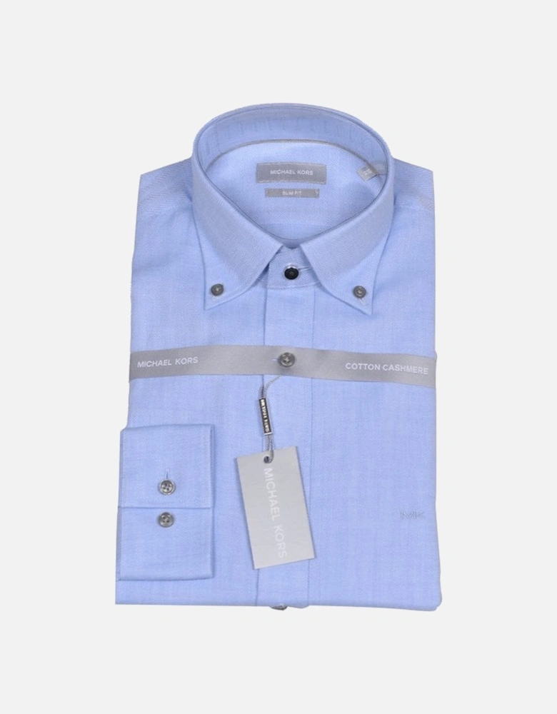 Cotton Cashmere Shirt, Light Blue