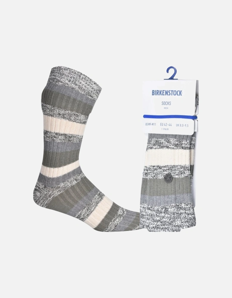 Slub Stripes Socks, Bungee Cord