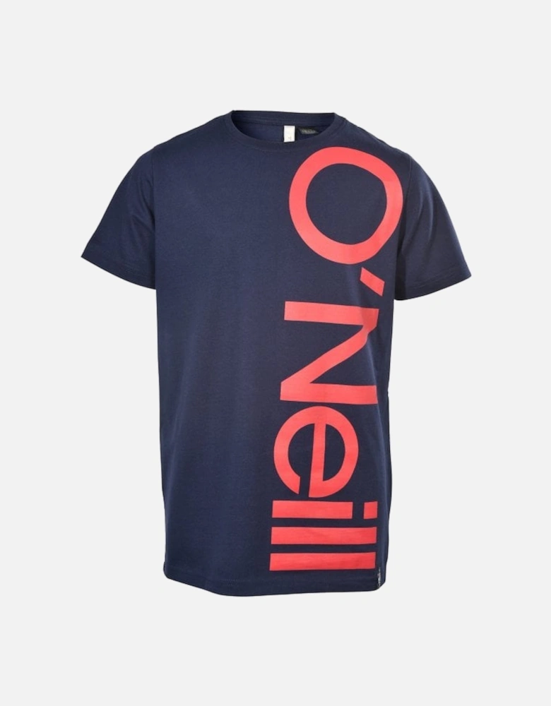 Boys Oversize Logo T-Shirt, Ink Blue