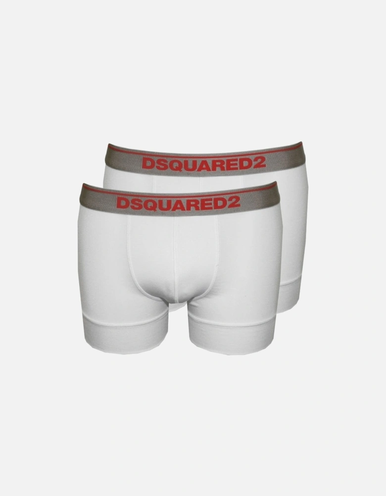2-Pack Low-Rise Boxer Trunks in Modal Stretch, White