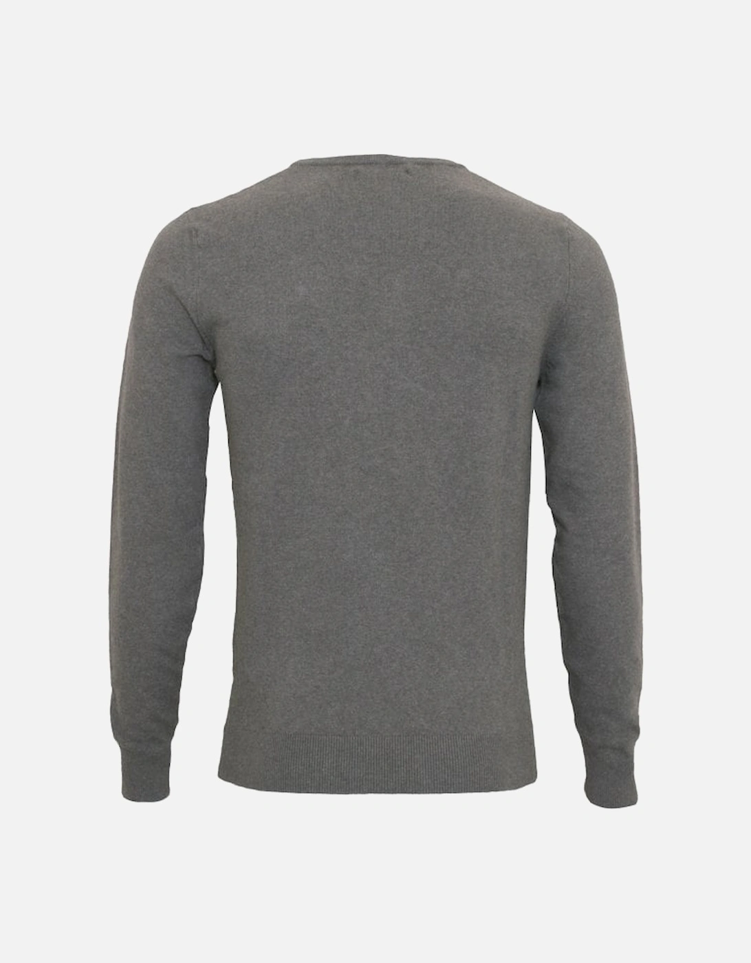 Hyperflex Cotton Crew-Neck Jumper, Grey Melange