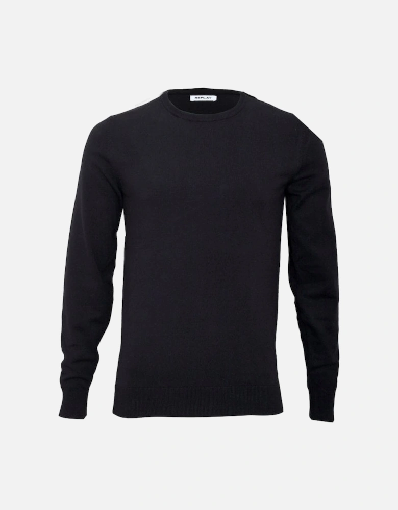 Hyperflex Cotton Crew-Neck Jumper, Navy