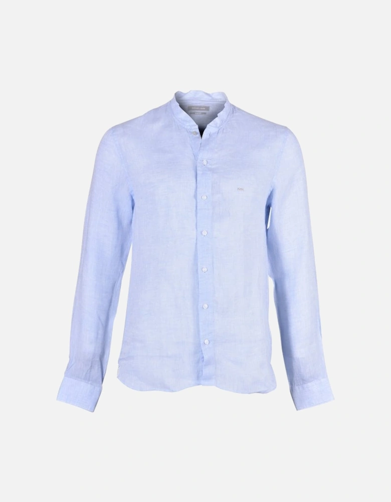 Linen Slim-Fit Shirt, Light Blue