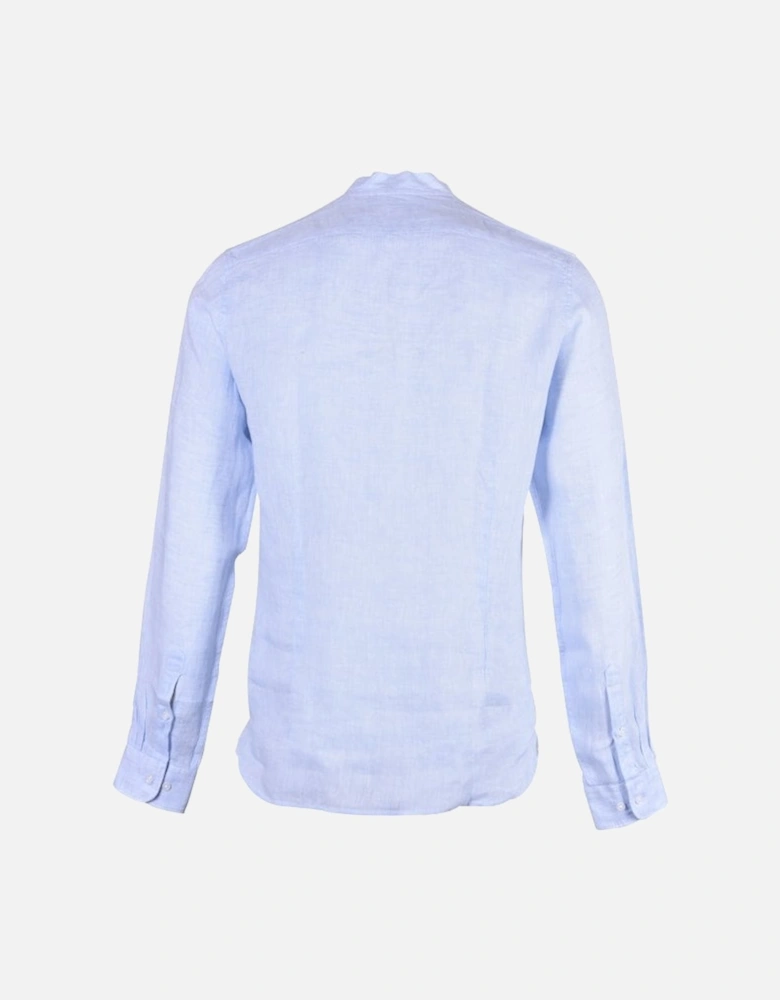 Linen Slim-Fit Shirt, Light Blue
