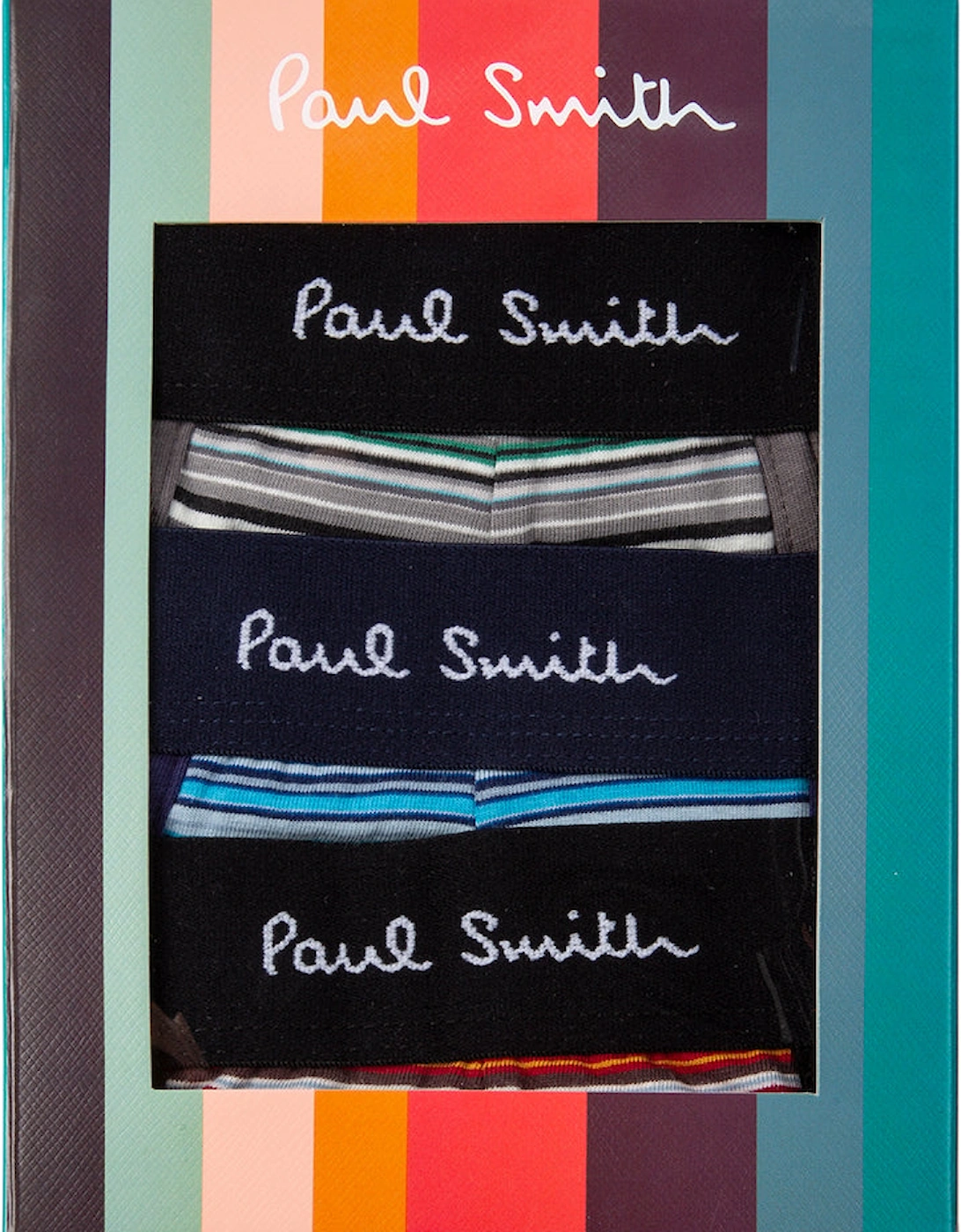 3-Pack Signature Stripe Mix Boxer Trunks, Multicoloured