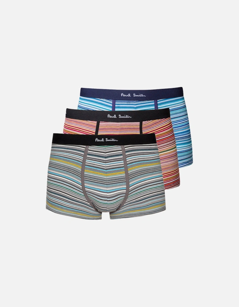 3-Pack Signature Stripe Mix Boxer Trunks, Multicoloured