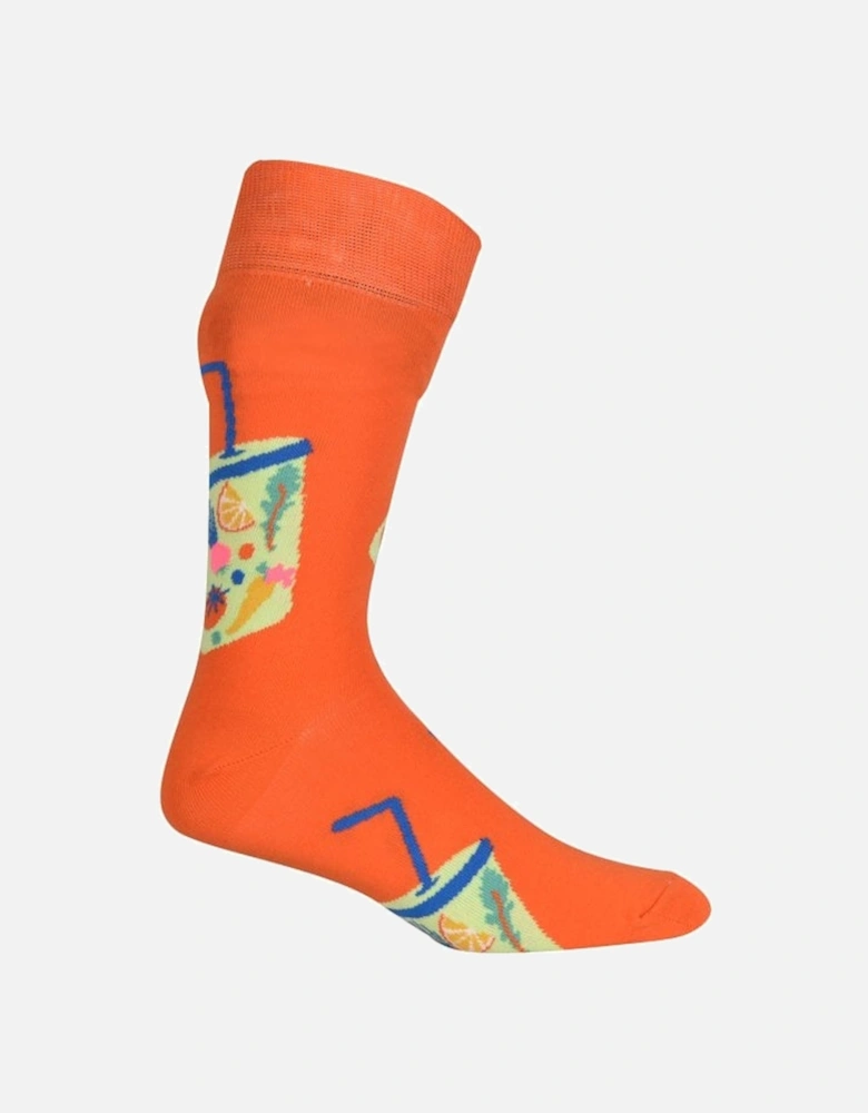 Smoothie Socks, Orange