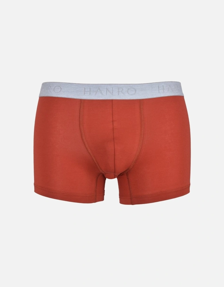 Cotton Essentials 2-Pack Boxer Trunks, Fresh Grey/Red Ochre