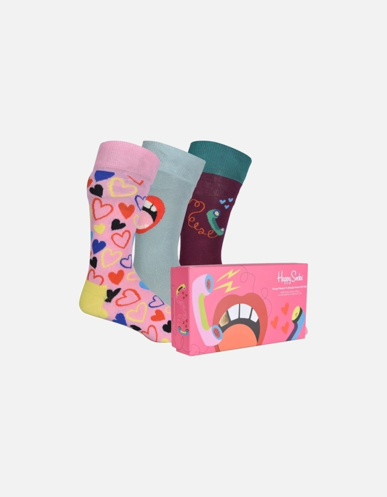 3-Pack Single Ready To Mingle Socks Gift Box