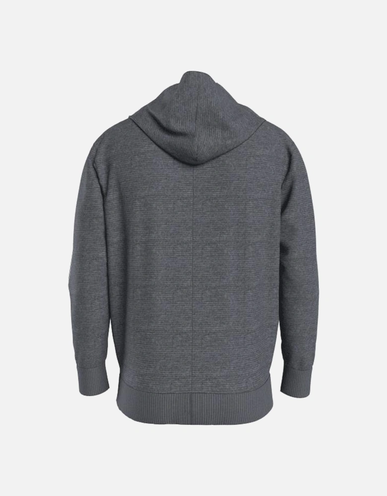 Soft Ribbed Tracksuit Hoodie, Dark Grey Heather