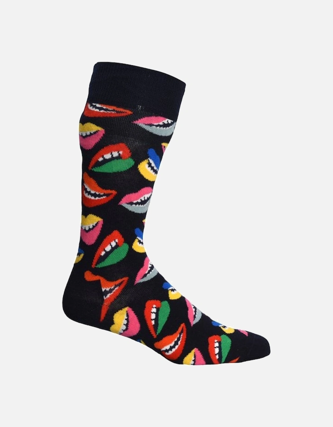 Lips Socks, Navy