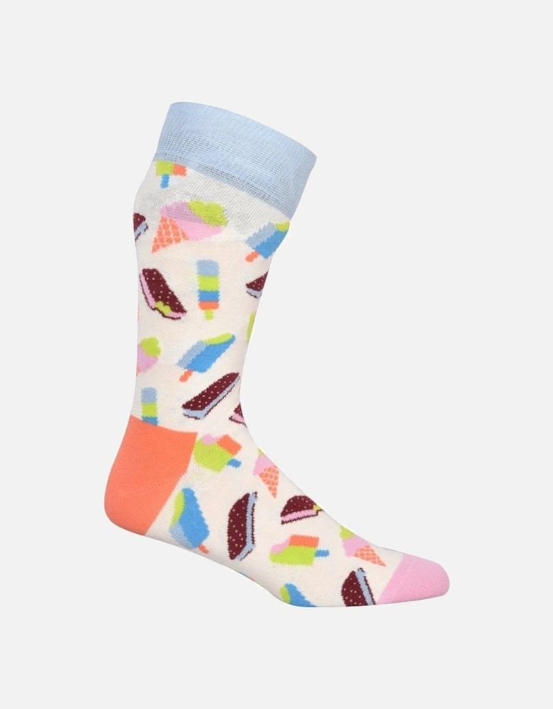 Ice Cream Socks, White