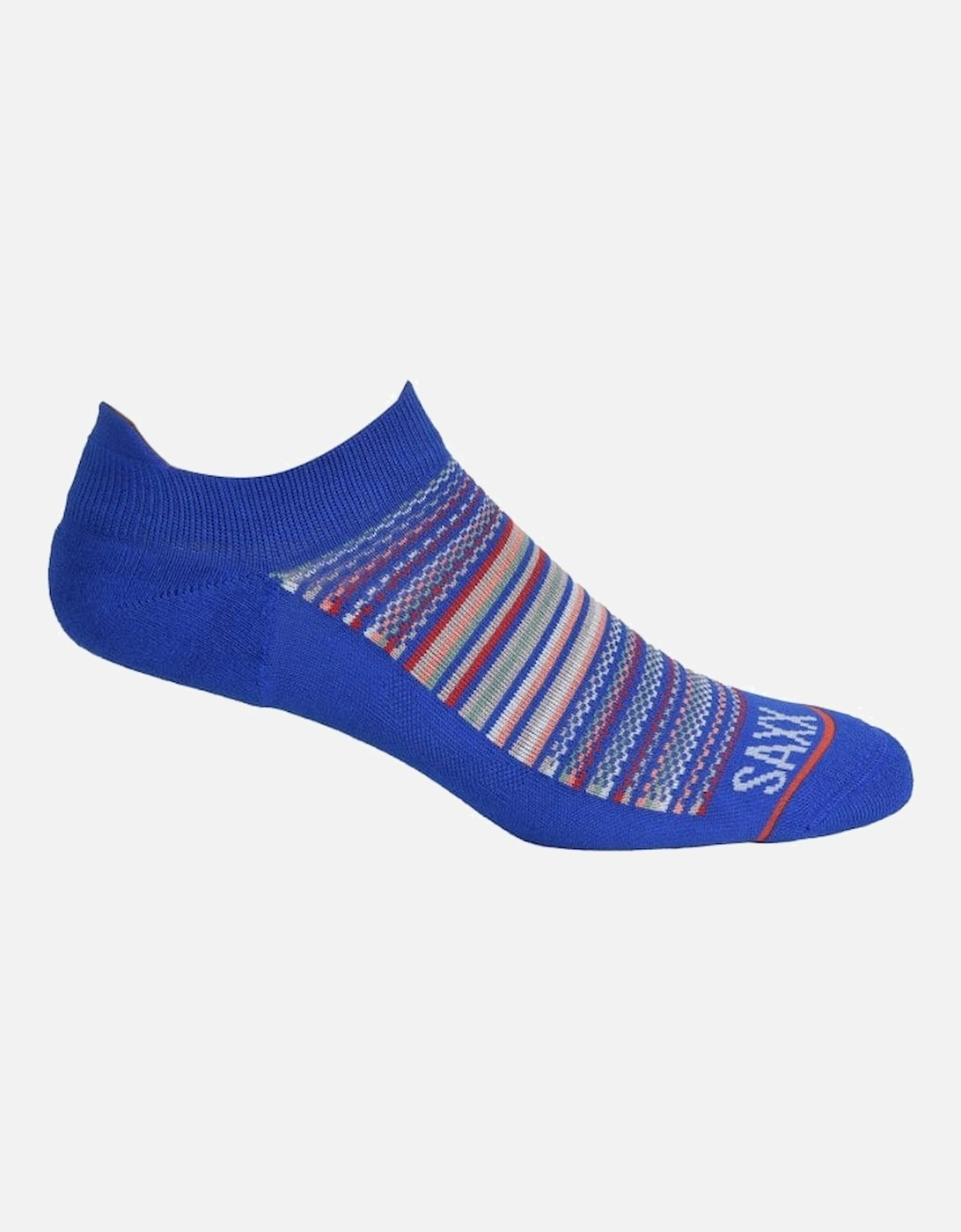 Whole Package Vibrant Stripes Liner Sock, Blue/Multi, 6 of 5