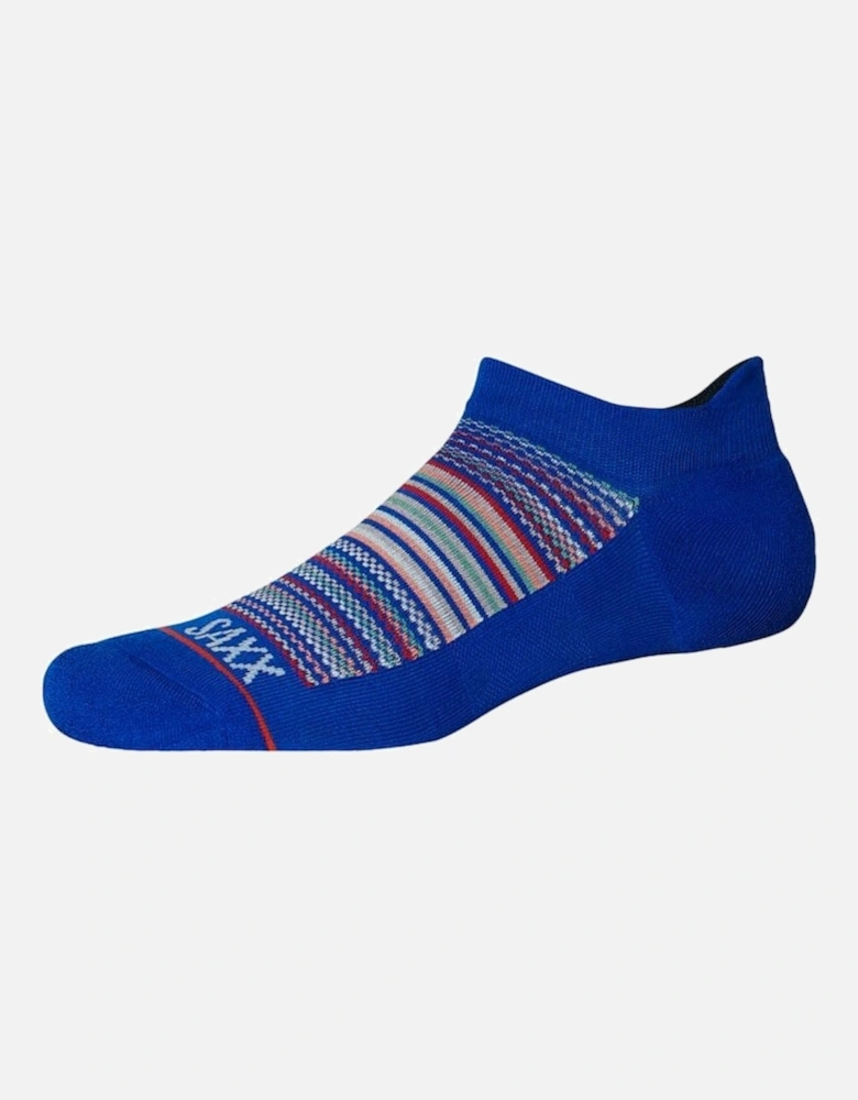 Whole Package Vibrant Stripes Liner Sock, Blue/Multi