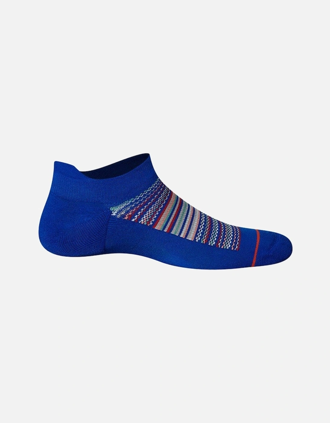Whole Package Vibrant Stripes Liner Sock, Blue/Multi