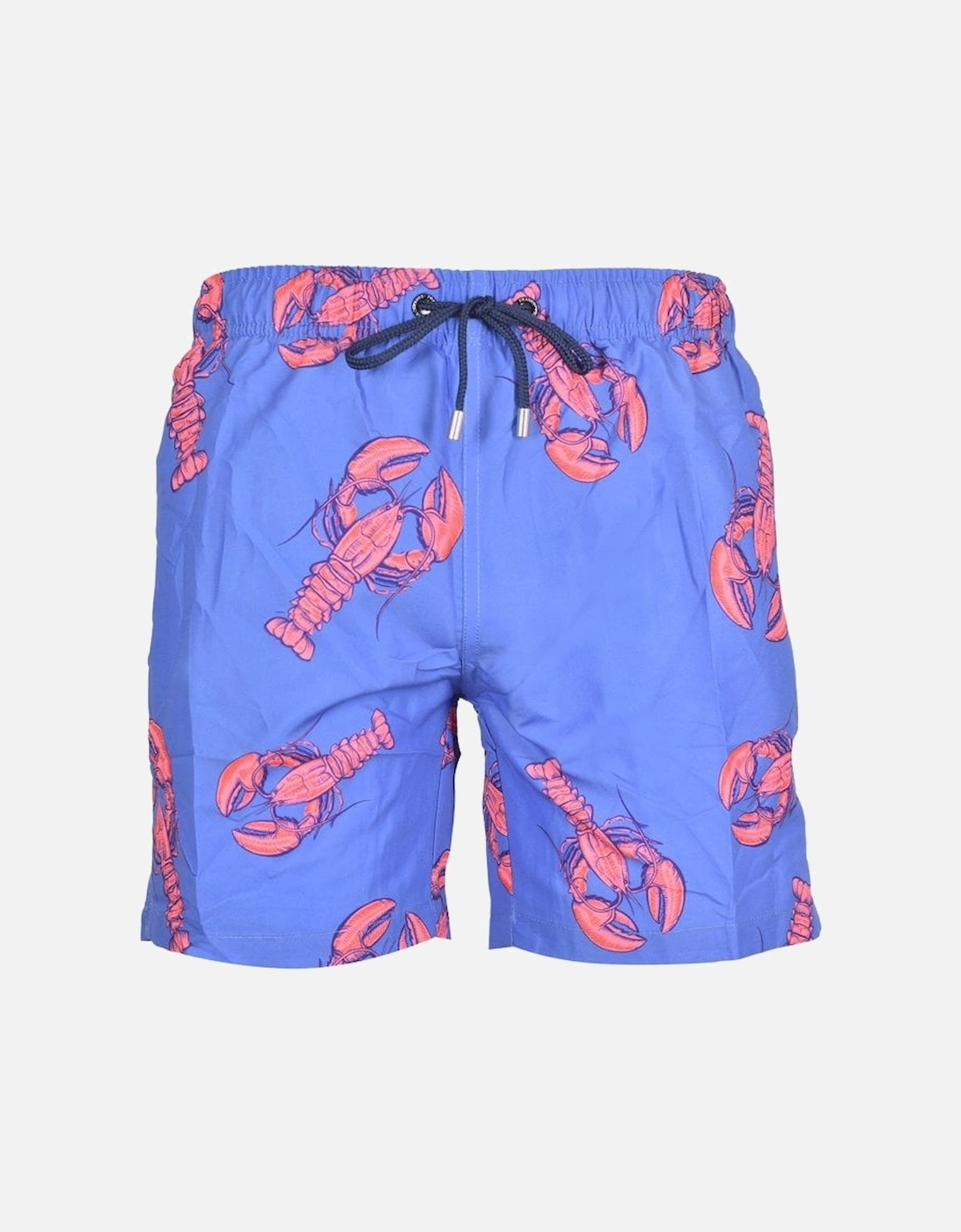 Lobster Print Swim Shorts, Navy, 8 of 7