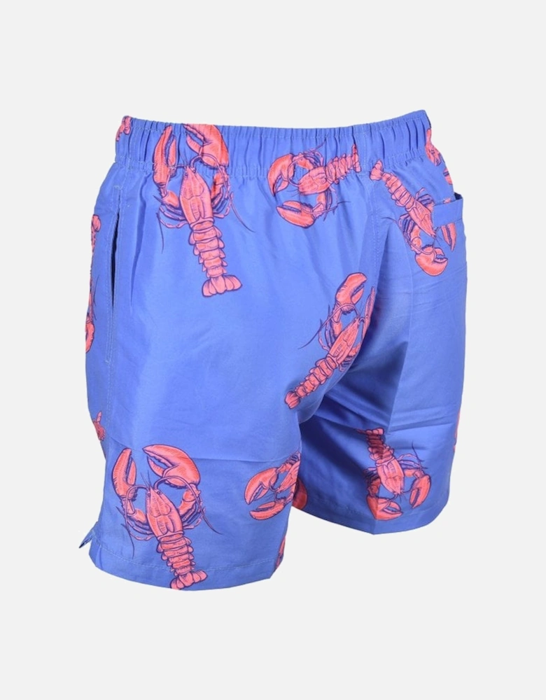 Lobster Print Swim Shorts, Navy