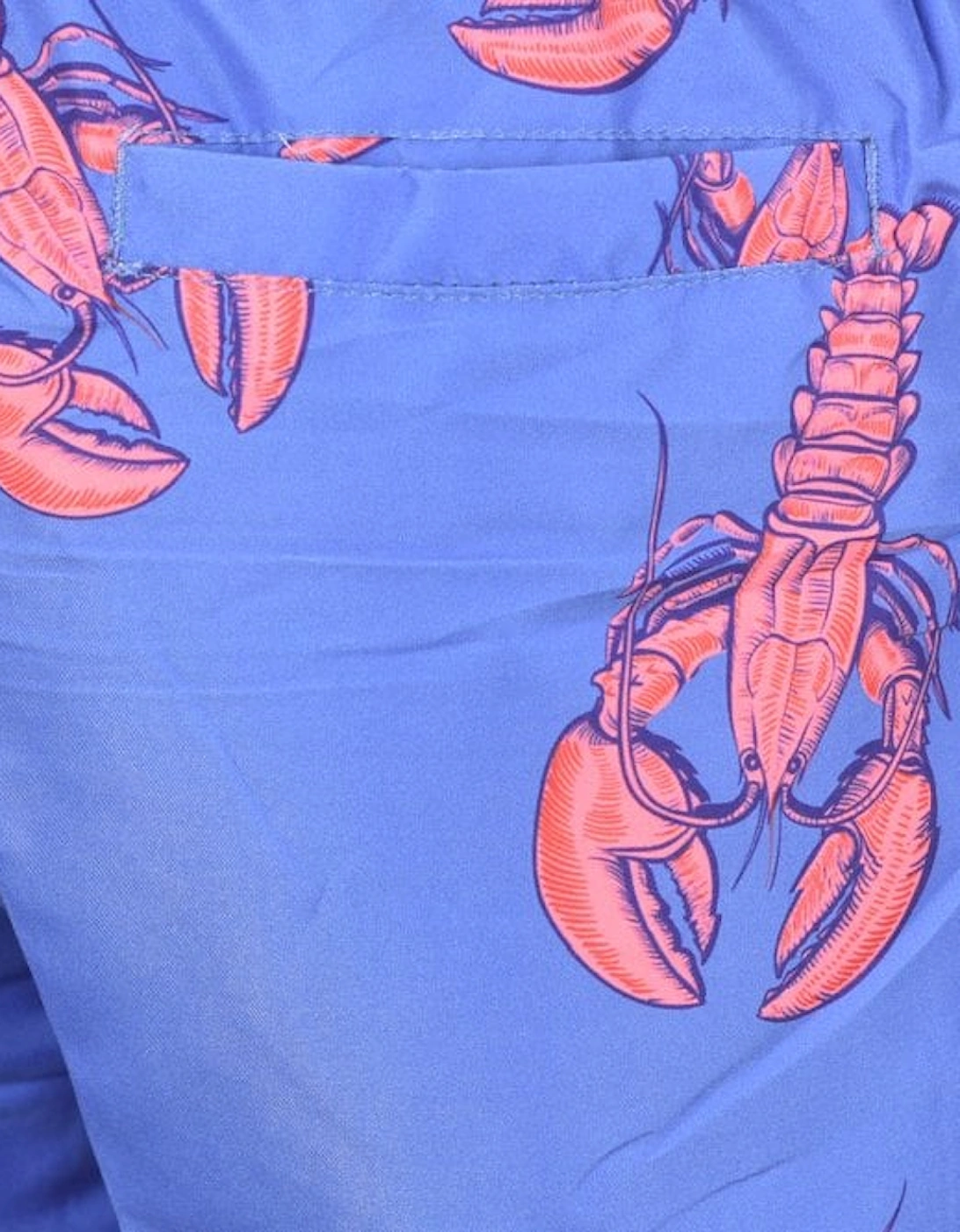 Lobster Print Swim Shorts, Navy