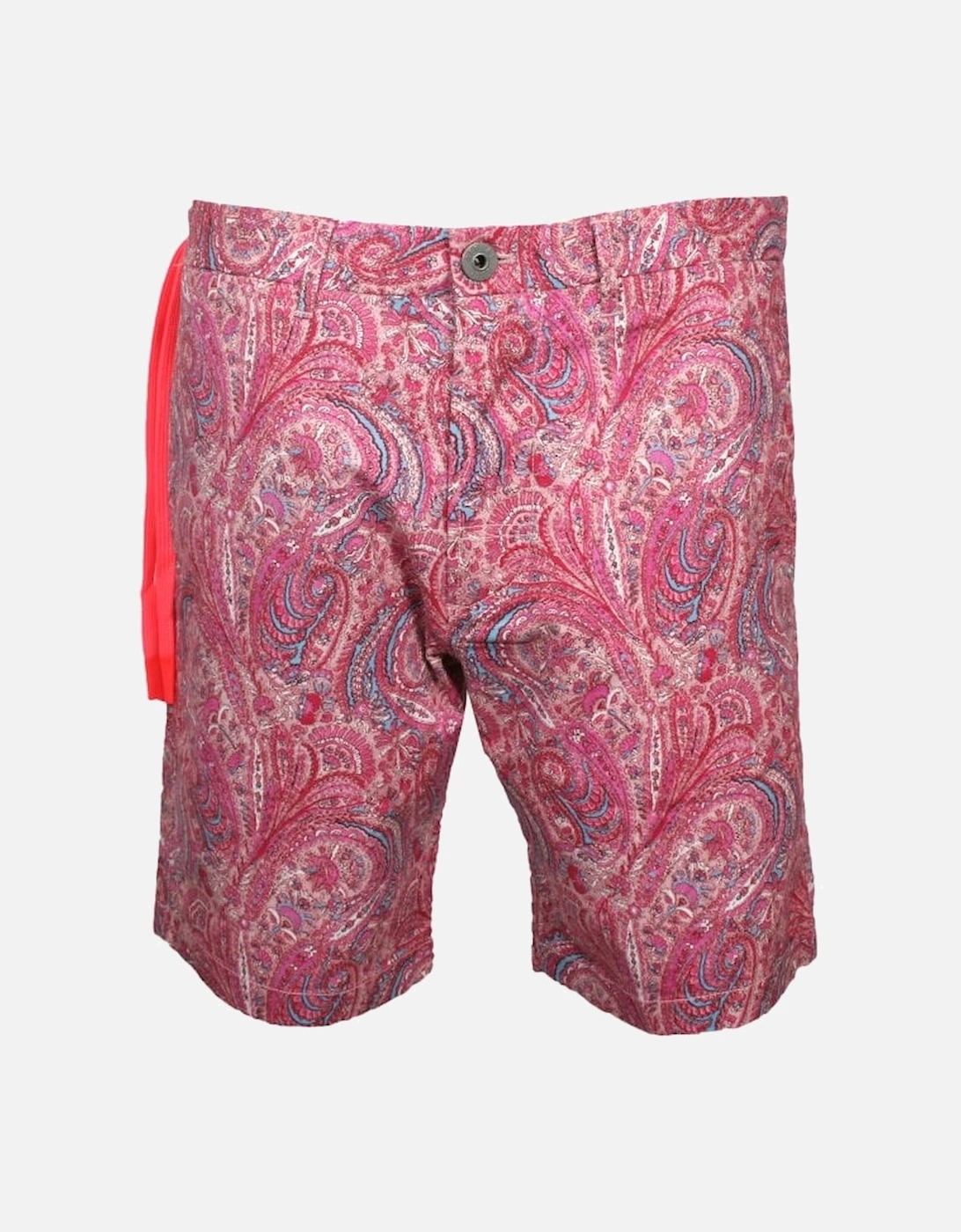 Paisley Print Chino Shorts, Pink, 5 of 4