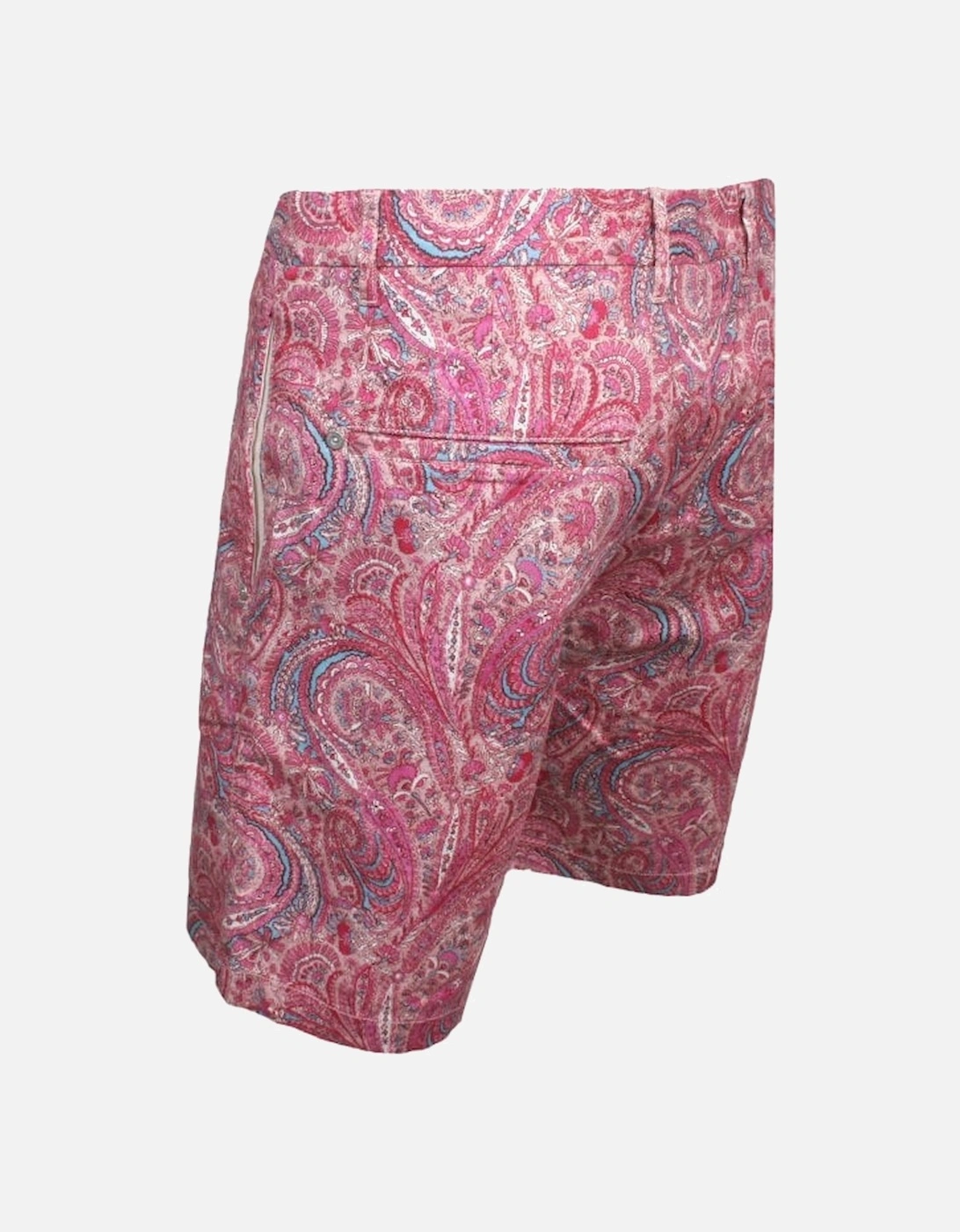 Paisley Print Chino Shorts, Pink
