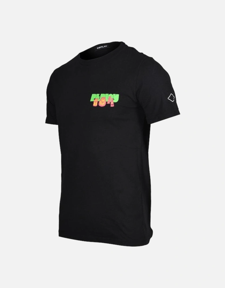 Logo Flea Market Graphic T-Shirt, Black