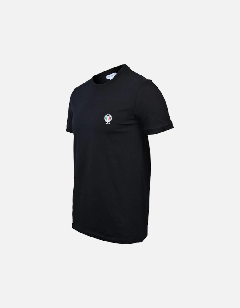 Sport Crest Crew-Neck T-Shirt, Black