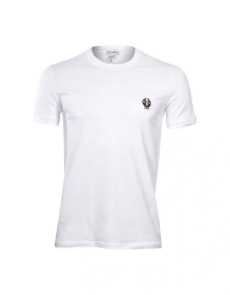 Sport Crest Crew-Neck T-Shirt, White