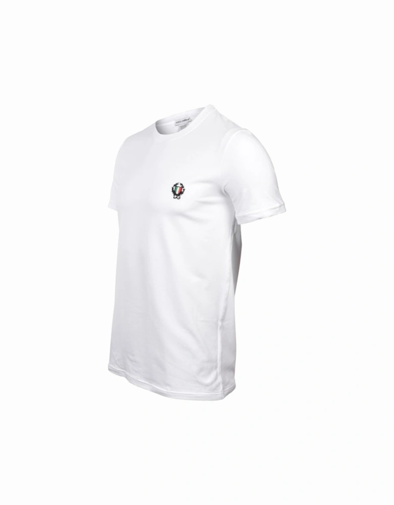 Sport Crest Crew-Neck T-Shirt, White