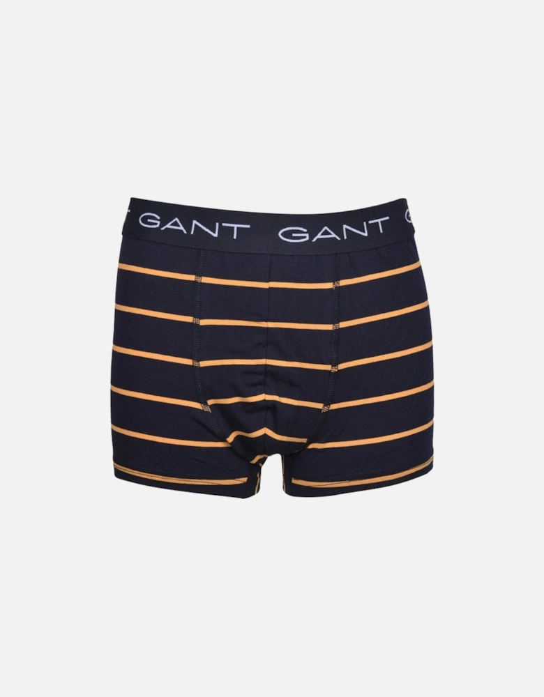 3-Pack Stripe & Solid Boys Boxer Trunks, Navy